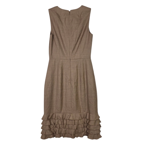 J crew Wool ruffly A line sleevesless knee length dress BNWT - Picture 2 of 11